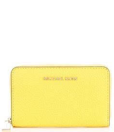 MICHAEL Michael Kors Jet Set Small Zip Around Leather Card Case | Dillard's Michael Kors Gold Wallet For Everyday Use, Michael Kors Travel Wallets With Gold-tone Hardware, Gold Michael Kors Wallet For Everyday Use, Gold Leather Coin Purse With Interior Card Slots, Classic Michael Kors Bags With Card Slots, Michael Kors Wallet With Card Slots, Classic Gold Bag With Card Slots, Classic Gold Bags With Card Slots, Gold Wallets With Card Slots For Travel