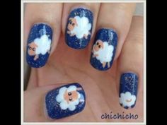 Farm Animal Nails, Animal Nail Designs, Nail Polish Art, Nails For Kids, Hot Nails, Fabulous Nails