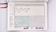 Simple habit tracker table on a dotted bullet journal notebook Planer Habit Tracker, Habit Tracker Page Ideas, Bujo Project Tracker, Hobonichi Habit Tracker, Academic Bullet Journal, 2024 Bullet Journal Ideas, Bujo Habit Tracker Ideas, Habit Tracker Minimalist, Habit Tracker Bujo