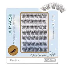 【SO SOFT!】Our eyelash clusters are made of cruelty-free synthetic fibers which are lightweight, soft, and easy to apply. The ultra-fine, virtually invisible thread band ensures no discomfort after wearing lashes, providing a 24-hour sensation of pure comfort.
【WISPY & NATURAL】Want a daily look eyelash? Come and try our wispy lash clusters! It looks so natural and slim, not too thick or dramatic, especially suitable for work and daily wear. The wisps of lash tips design can make your eyes vivid and gorgeous as well! Lash Tips, Eyelash Clusters, Lashes Wispy, Invisible Thread, Tips Design