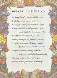 Summer Solstice Prayer, Litha Ritual, Summer Solstice Ritual, Summer Solstice Party, Solstice Party