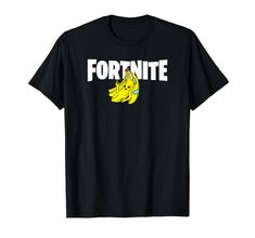 PRICES MAY VARY. Officially Licensed Fortnite Apparel 21FORT00138A-001 Lightweight, Classic fit, Double-needle sleeve and bottom hem Fortnite Banana, Fortnite Shirt, Birthday Tshirts, Logo T Shirt, Branded T Shirts, Tshirt Logo, Fortnite, Top Styles, Fashion Branding