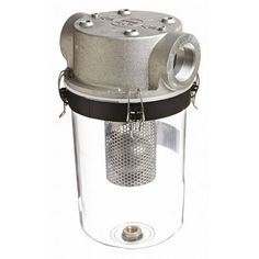 Liquid Separator, Air Inlet Size 2 in, Air Inlet Type NPT, Maximum Flow Rate 175 cfm, Minimum Operating Temperature -15 Degrees F, Type Inline Vacuum Pump Filter, Outside Diameter 9 in, Overall Length 17 1/4 in, Weight 12 lb, Air Outlet Size 2 in, Air Outlet Type NPT, Body Material Aluminum, Bowl Material Polycarbonate, Drain Included Yes, Drain Type Manual, Element Size Category Medium, For Fluid Type Water Color: Multicolor. Vacuum Pump, Outlet, Size 2, Bowl