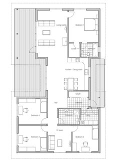 the floor plan for an apartment with two bedroom, one bathroom and living room area