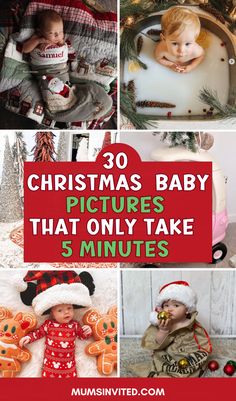 christmas baby pictures that only take 5 minutes