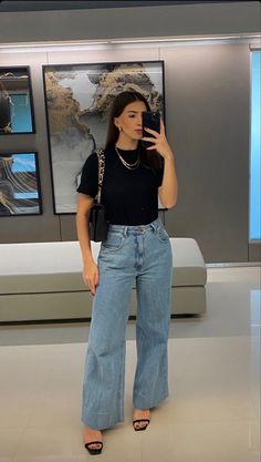 Body Suits And Jeans, Outfit Cita Noche, Outfits Calor, Semi Formal Mujer, Outfit Informal, Job Clothes, Business Outfits Women, Looks Black, Stylish Work Outfits