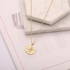 Have A Safe Journey, Don't Lose Yourself, Gold Compass Necklace, Dont Lose Yourself, Nautical Necklace, Unique Meaning, Compass Pendant, Safe Journey, Compass Necklace