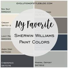 the color scheme for sherylin williams's paint colors, including gray and white