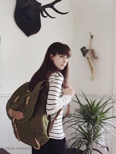 This genuine unused military backpack is made from sturdy heavy-duty canvas in army green shade. The leather shoulder straps are adjustable and wider on the shoulder for comfortable wearing. The bag is quite big and can hold a lot of your stuff in it, it also has a leather belt and a fabric pocket on one side where you can carry a big water bottle, a tripod, or a paper storage tube for example. It closes with a cord on the inside and fastens with a leather strap with a metallic buckle on the out Army Rucksack, Army Backpack, Big Water Bottle, Military Rucksack, Vintage Messenger Bag, Backpack Vintage, Bag Inspiration, Military Bag, Canvas Rucksack