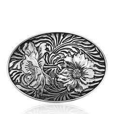 PRICES MAY VARY. MATERIAL: Made of high quality zinc alloy, super sturdy and durable, excellent texture and eye-catching. SIZE: This kind of belt buckle men measures approximately 3.54 x 2.51inch (9 x 6.4cm); Weight: 90.7g, approx. MATCH: This patterned belt buckle fits standard 1.5" snap on blets. DESIGN: Features flower pattern, this rodeo western belt buckle super delicate and cool, it's a graceful and thoughtful present for mum, wife, grandmother, sister, daughter, girlfriend and friends. OC Silver Western Jewelry, Cowgirl Belt Buckles, Belt Buckles Men's, Cowgirl Belt, Gold Belt Buckle, Cowgirl Belts, Flower Belt, Presents For Mum, Brass Belt Buckles