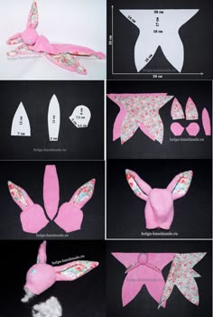 the instructions for how to make bunny ears