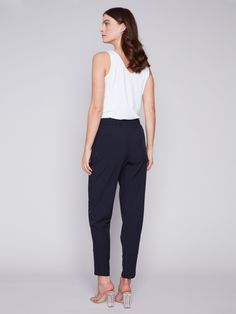 Description Jump out of bed and into these ultra-comfortable and stylish techno pants for women. They add an elegant touch to your athleisure wear, and you can cherish them at home, when you’re running errands, or meeting friends. Available in a variety of colors. Count on these Navy blue techno pants to carry you through your day. Pull-on style Elastic waistband with drawstring Side zip pockets Cuff detail Why we love it A relaxed fit and trendy design turns these women’s jogger pants into must Navy Joggers, Denim Editorial, Joggers For Women, Tapered Sweatpants, Meeting Friends, Linen Jackets, Short Denim, Vest Blazer, Maxi Robes