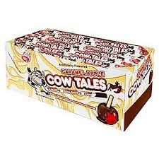 the box is full of cow tales candy