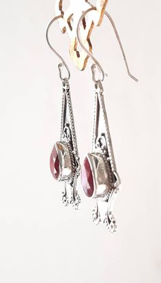 Silver Gemstone Drop Chandelier Earrings, Silver Gemstone Chandelier Drop Earrings, Silver Earrings With Birthstone For Gift, Sterling Silver Teardrop Dangle Earrings, Sterling Silver Long Drop Birthstone Jewelry, Long Drop Gemstone Sterling Silver Earrings, Long Drop Gemstone Earrings In Sterling Silver, Silver Gemstone Dangle Teardrop Earrings, Sterling Silver Long Drop Earrings As Gift