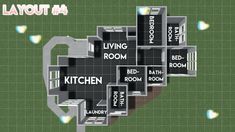 the layout of a house with lots of rooms