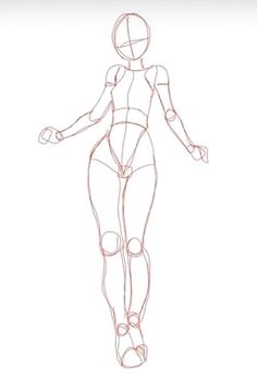 a drawing of a woman's body and legs