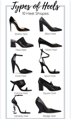 High Heel Type, Types Of Heels, Flat Sneakers, Heel Type, Stiletto Heels, Fashion Shoes, High Heels, Heels, Sneakers