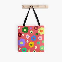 "Y2K Spring Flowers Pattern" Tote Bag by DiaShaaa | Redbubble