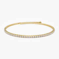 14K Diamond Tennis Bracelet 2.5 ctw – FERKOS FJ Diamond Evil Eye Bracelet, Layering Diamond Necklaces, Horseshoe Bracelet, Solitaire Bracelet, Diamond Evil Eye, Diamond Tennis Bracelet, Bracelets Gold Diamond, Gold Bracelet For Women, Bezel Set Diamond