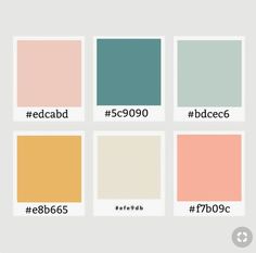 Bright color palette inspiration Blue Grey Coral Color Palette, Peach And Mint Color Palette, Neutral Pastel Color Palette, Preppy Color Palette, Bright Color Palette, Color Palette Inspiration, Hex Color Palette, Color Schemes Colour Palettes, Palette Inspiration