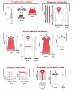 the instructions for how to sew an apron and dress in different styles, sizes and colors