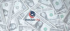 many hundred dollar bills with the words debito quest usa on it and an image of