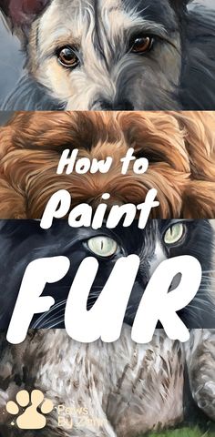 how to paint fur guide Dog Drawing Tutorial, Paint Realistic, Family Portrait Drawing, Dog Watercolor Painting, Pet Portrait Paintings, Dog Portraits Painting, Painting Fur, Dog Portraits Art, Diy Watercolor Painting