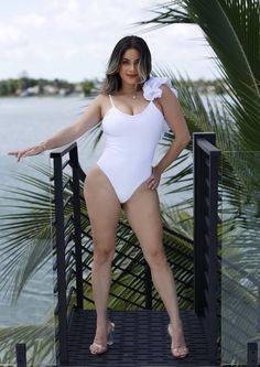 Description: White one-piece swimsuit with a U-shaped back neckline. With a one-shoulder neckline bolero. Comfortable moderate coverage. Color may vary due to lighting on images. The product images (without model) are the closest to the true color of the product. Runs true to size. 𝑺𝒊𝒛𝒆 𝑪𝒉𝒂𝒓𝒕: • 2-4 Small • 6-8 Medium • 10-12 Large 𝑺𝒉𝒊𝒑𝒑𝒊𝒏𝒈 • This Item ships for free. 𝑹𝒆𝒕𝒖𝒕𝒏𝒔 • Returns (For store credit only) accepted within 30 days after your package has been delivered. White One Piece, Product Images, True Colors, Bathing Suit, One Piece Swimsuit, Bathing Suits, One Shoulder, Size Chart, Ships