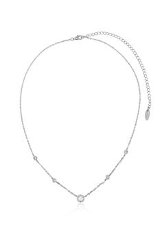 A dainty necklace featuring sparkling opal & cubic zirconia accents. 18kt gold plated or Rhodium Brass Cubic Zirconia Kyocera Opal Length: 16 Inches 2 Inch extender Bachelorette Party Dress, Champagne Dress, Maxi Dress Wedding, Silver Dress, Dainty Necklace, Necklace Sizes, Elegant Jewelry, Rhodium Plated, Crystal Necklace