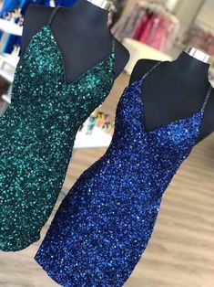 Tight Dark Green Sequins Party Dress Bodycon Dresses Royal Blue Homecoming, Royal Blue Homecoming Dress, Blue Homecoming Dress, Black Sequin Shorts, Estilo Kardashian, Sequin Homecoming Dress, Hoco Dresses Tight, Green Homecoming Dresses, Blue Homecoming Dresses