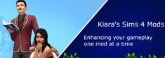 an animated man and woman standing next to each other with text that reads kara's sin 4 mods enhance your game play one mod at a time