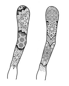 two long legs with intricate designs on them