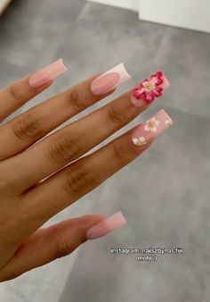 Dark Acrylic Nails, Vacay Nails, Acrylic Toe Nails, French Nail Designs, Really Cute Nails, Unique Acrylic Nails