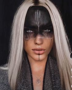 Norse Witch Makeup, Viking Witch Costume Diy, Viking Halloween Makeup, Women Viking Makeup, Warrior Halloween Costumes, Viking Witch Makeup, Viking Woman Makeup, Viking Witch Costume, Viking Warrior Makeup