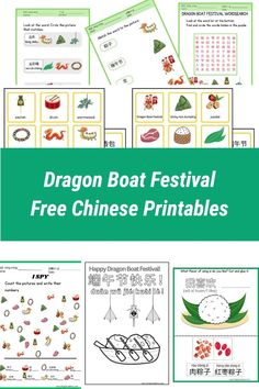 dragon boat festival free chinese printables for kids to learn how to use them