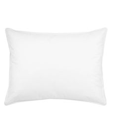 a white pillow on a white background