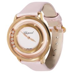 Chopard Happy Diamonds 209429-5106 Women's Watch in 18kt Rose Gold SKU: 129819 PRIMARY DETAILS Brand: Chopard Model: Happy Diamonds Country of Origin: Switzerland Movement Type: Quartz: Battery Year Manufactured: 2021 Year of Manufacture: 2020-2029 Condition: Retail price 9500 USD. In Excellent condition. All components are factory original. Photos of actual watch. Note there are some very tiny scratches on the case back visable under a 10X loupe. Comes with the original box and papers. CASE DET Chopard Happy Diamonds, Iconic Jewelry, Rose Gold Case, Sapphire Bracelet, Sports Watch, Sales Tax, Women's Watch, Sport Watches, The Happy