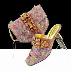 Fashionable Italian Style women shoes African Wedding Jewelry, Big Size Fashion, Water Soluble Fabric, Square Toe Shoes, Bridal Accessories Jewelry, Italian Shoes, Brown Shoes, Cubic Zirconia Jewelry, African Lace