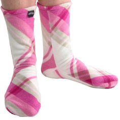 Peaches and cream plaid on soft fleece. Charming. Choose regular (plain) sole for wear in most footwear. They will become your favorite everyday socks! Choose nonskid (grippy paws) sole if you want to wear them as slipper socks or for extra traction on smooth floors. Washer/dryer friendly. Size Guide Fake Uggs, Cow Socks, Pink Argyle, Fleece Socks, Foot Socks, Cozy Accessories, Pink Martini, Peaches N Cream, Socks For Women