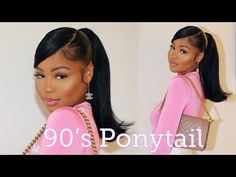 Flipped Ponytail, Black Hair 90s, Spiegel Selfie, Speak Your Mind, Weave Ponytail, Gorgeous Hairstyles