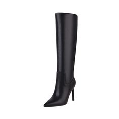 PRICES MAY VARY. Approx (Smaple as size 7) - Stiletto Heel height: 3.94in/10cm, Shaft height: 16in/40.64cm, Shaft Circumference: 14.8in/37.6cm(Increase 0.47 in per size). Tips: Wide feet will be fit to choose a half size up. Knee high boots upper with PU fabric, soft inner with insloe, Non slip rubber outsoles and a stiletto heels provide a nice flexibility. Exude elegance with stiletto heel complimented with a pointed toe and inner half zipper. Add more galace and trendy for you. Fashion knee h Women's Knee High Boots, Christmas Gifts For Wife, Womens Stilettos, Be Fit, Pu Fabric, Pointed Toe Boots, Stiletto Boots, Womens Knee High Boots, Wide Calf