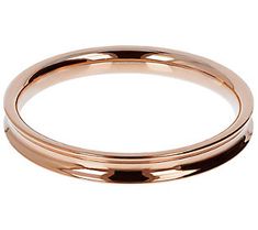 A class act all the way, this slip-on bangle boasts a concave design that adds effortless elegance to any ensemble. From Oro Nuovo® Fine Italian Jewelry. Formal Rose Gold Round Cuff Bracelet, Modern Thick Band Bangle With Polished Finish, Modern Thick Band Bangle For Formal Occasions, Sleek Round Band Jewelry For Formal Occasions, Elegant Rose Gold Bands With Polished Finish, Elegant Rose Gold Band With Polished Finish, Sleek Round Band Formal Jewelry, Sleek Polished Bangle Jewelry, Sleek Polished Bangle Bracelet