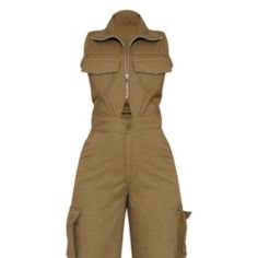 Brand New. Didn’t Fit. Runs Small. Green Khaki Cargo Jumpsuit. Would Be Perfect For An Air Force Or Top Gun Costume Military Style Full Length Khaki Parachute Pants, Khaki Military Style Cargo Jeans, Khaki Military Cargo Jeans, Military Style Long Sleeve Khaki Jumpsuit, Jumpsuit Styles, Military Style Khaki Jumpsuit, Cargo Jumpsuit, Pretty Little Thing, Minecraft Youtubers