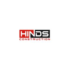 the logo for hinds construction, which is designed to look like an industrial building