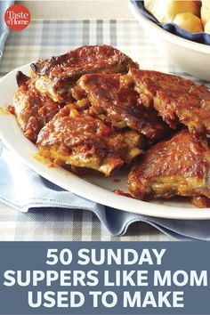 the cover of 50 sunday suppers like mom used to make