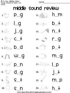 the worksheet for making sound words and numbers to practice letter sounds in children's handwriting