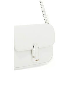 * Colour: White
   
 * Composition: 100% cow leather
   
   
   
 * Year: 2024
   
   
   
 * Made in: Filippine
   
   
   
 * Style ID: 242445ABS000008-188
   
   
   
 * Measurements:
   Width: 19cm x Height: 11cm x Depth: 4cm
   Shoulder strap length: Not specified
   Handle drop: 24cm
   
   
   

Treat yourself to a timeless piece with this sleek leather crossbody. The bag
boasts a magnetic flap closure complemented by an iconic Double J metal
monogram. It features a chain handle and a detachable, adjustable logo shoulder
strap. A rear slot pocket and interior card slots cater to practicality, wrapped
in exquisite fabric lining.


.Marc Jacobs The J Marc Mini Bag
Mini Bag, White, Smooth Leather, Mini, UK, Female. Classic White Flap Bag With Branded Hardware, White Formal Flap Bag With Branded Hardware, Formal White Flap Bag With Branded Hardware, White Luxury Flap Bag With Magnetic Closure, Luxury White Flap Bag With Magnetic Closure, White Leather Clutch With Detachable Strap, White Formal Bag With Metal Hardware, Formal White Bag With Metal Hardware, Formal White Shoulder Bag With Metal Hardware