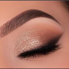 Quinceanera Makeup, Evening Eye Makeup, Eye Makeup Images, Make Up Inspiration, Glitter Eye Makeup