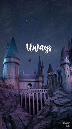 hogwarts castle with the words always above it