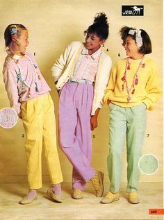 Pants as always are tempting! 1980s Kids Fashion, Sears Christmas Catalog, Fashion Guys, 1980s Kids, 80s Girl, Vintage Outfits 90s, 80’s Fashion